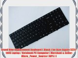 Brand New Replacement Keyboard ( Black ) for Acer Aspire 5251-1005 Laptop / Notebook PC Computer