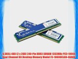 G.SKILL 4GB (2 x 2GB) 240-Pin DDR3 SDRAM 1333MHz PC3-10600 Dual Channel Kit Desktop Memory