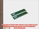 Crucial 8GB kit (4GBx2) DDR3-1600 MT/s (PC3-12800) Non-ECC UDIMM Desktop Memory Upgrade CT2KIT51264BA160B