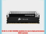 Corsair Dominator Platinum 16GB (2x8GB)  DDR3 1600 MHz (PC3 12800) Desktop Memory (CMD16GX3M2A1600C9)