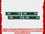 Kingston Technology ValueRAM 32GB Kit of 4 (4 x 8 GB) DDR3 1600MHz PC3 12800 ECC CL11 DIMM