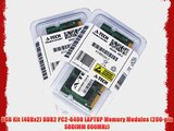 8GB Kit (4GBx2) DDR2 PC2-6400 LAPTOP Memory Modules (200-pin SODIMM 800MHz) Genuine A-Tech