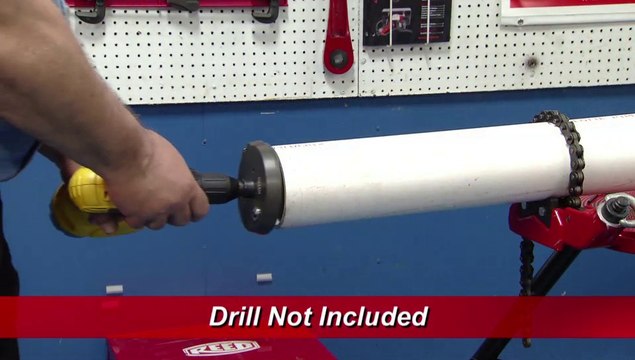 Chamfer Tools for Plastic Pipe - Drill-Powered Demo - Reed Manufacturing