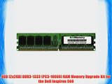 4GB [2x2GB] DDR3-1333 (PC3-10666) RAM Memory Upgrade Kit for the Dell Inspiron 560