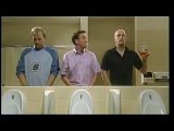 three men peeing