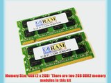 4GB DDR2 Memory RAM Kit (2 x 2GB) for Fujitsu LifeBook T4220