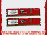G.Skill NQ Series - Memory - 2 GB : 2 x 1 GB - DIMM 240-pin - DDR2 - 800 MHz / PC2-6400 - CL5