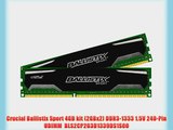 Crucial Ballistix Sport 4GB kit (2GBx2) DDR3-1333 1.5V 240-Pin UDIMM  BLS2CP2G3D1339DS1S00