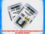 4GB kit (2GBx2) DDR3 PC3-12800 LAPTOP Memory Modules (204-pin SODIMM 1600MHz) Genuine A-Tech