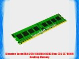 Kingston ValueRAM 2GB 1066MHz DDR3 Non-ECC CL7 DIMM Desktop Memory