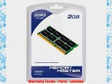 Memory Master 2 GB DDR3 1066MHz PC3-8500 Notebook SODIMM Memory Module (MMN2048SD3-1066)