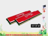 Kingston Technology  HyperX Red 16GB Kit (2x8GB) 1600MHz 10-10-10 1.5V DDR3 PC3-12800 Non-ECC