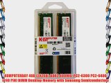 KOMPUTERBAY 4GB (2X 2GB) DDR2 800MHz PC2-6300 PC2-6400 (240 PIN) DIMM Desktop Memory with Samsung
