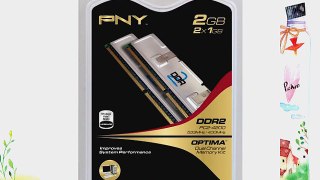 PNY OPTIMA 2GB (2x1GB) Dual Channel Kit DDR2 533 MHz PC2-4200  Desktop DIMM Memory Modules