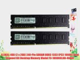 G.SKILL 4GB (2 x 2GB) 240-Pin SDRAM DDR3 1333 (PC3 10600) Dual Channel Kit Desktop Memory Model