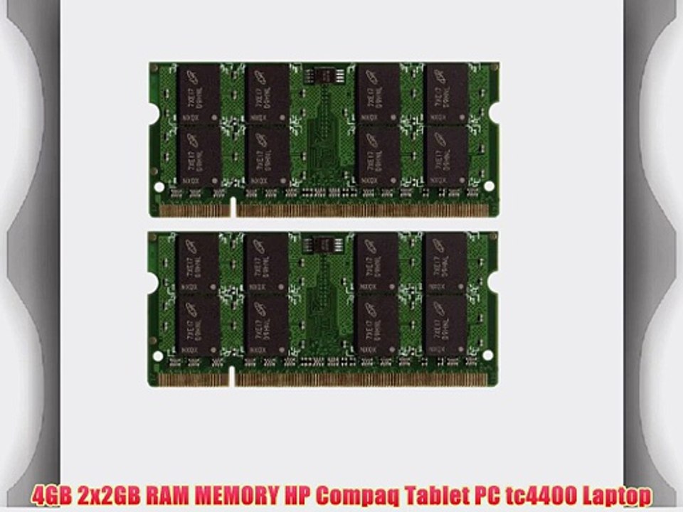 4GB 2x2GB RAM MEMORY HP Compaq Tablet PC tc4400 Laptop