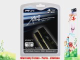 PNY XLR8 4 GB (2 x 2 GB) DDR3 1600MHz PC3-12800 CAS 8 Desktop DIMM Memory Kit MD4096KD3-1600-X8