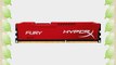 Kingston HyperX FURY 8GB 1600MHz DDR3 CL10 DIMM - Red (HX316C10FR/8)