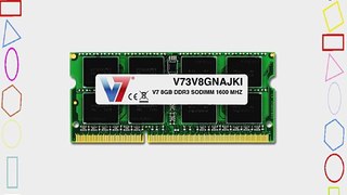V7 8GB DDR3 1600MHz PC3-12800 SO-DIMM Notebook Memory V73V8GNAJKI