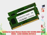 Certified for Apple Memory Module 8GB 1333MHz DDR3 (PC3-10600) - 2x4GB SODIMMs MC702G/A