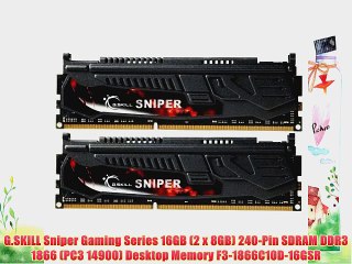 G.SKILL Sniper Gaming Series 16GB (2 x 8GB) 240-Pin SDRAM DDR3 1866 (PC3 14900) Desktop Memory