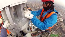 SEVal Group: Montaggio antenna su Torre Isozaki (Video Completo)