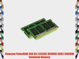 Kingston ValueRAM 4GB Kit (2X2GB) 800MHZ DDR2 SODIMM Notebook Memory
