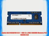 Elpida EBJ21UE8BFU0-DJ-F - 4GB (2 x 2GB) SODIMM Memory PC3-10600S CL9