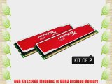 Kingston Technology  HyperX Red 8GB Kit (2x4GB) 1333MHz 9-9-9 1.5V DDR3 PC3-10666 Non-Ecc DIMM