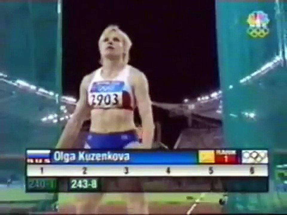 2004 Olympics Women's Hammer Throw - 1st - Olga Kuzenkova