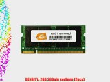 4GB (2x2GB)PC5300 667MHz SODIMM Memory Upgrade 4 Dell Latitude ATG (DDR2-667MHz) Latitude ATG