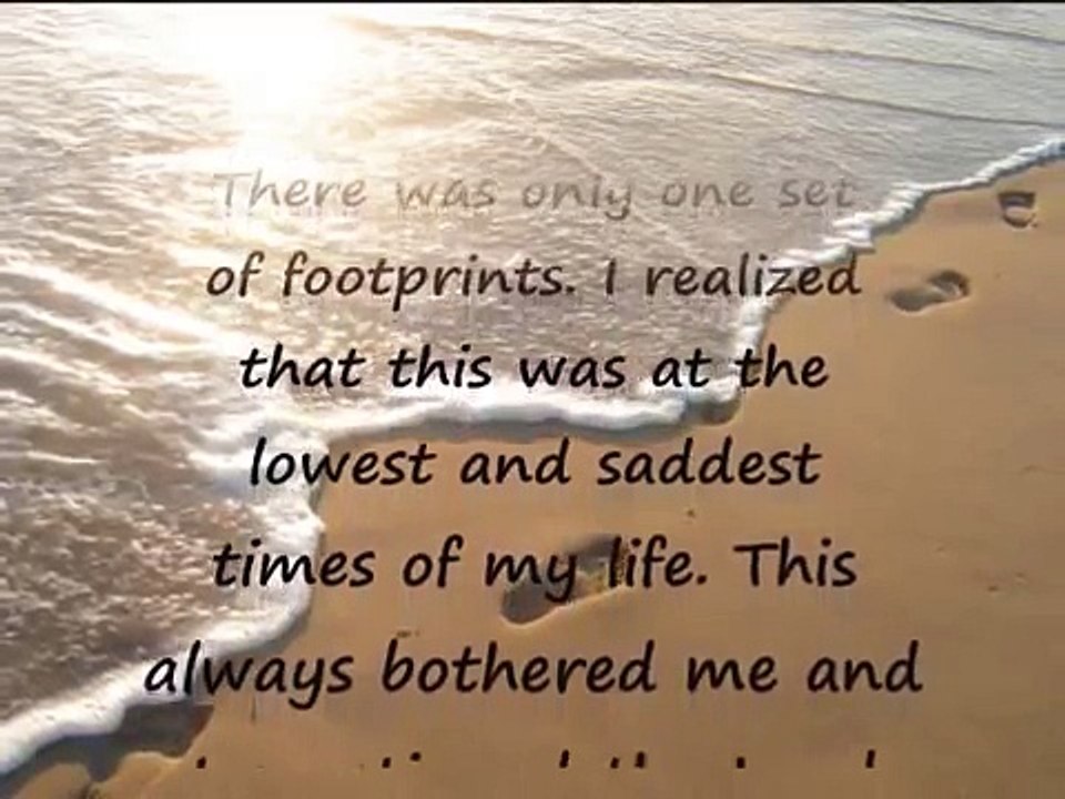 Footprints in the sand