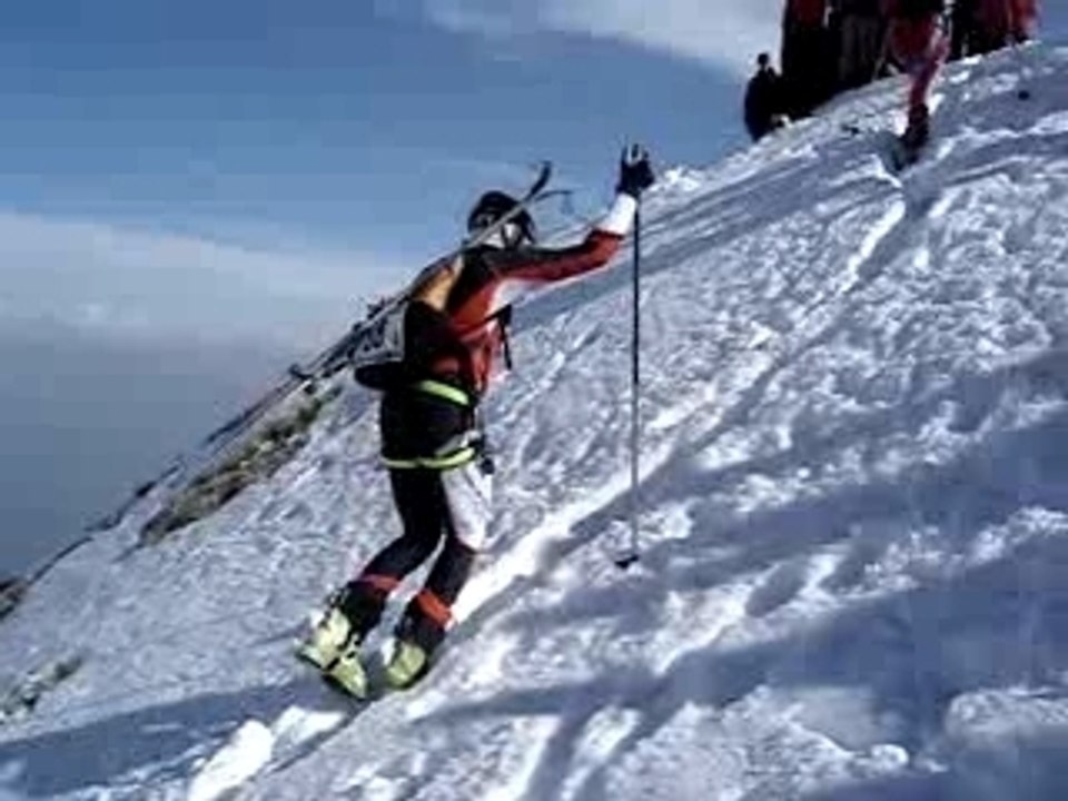 Xavier cramponnage Pierra Menta 2007