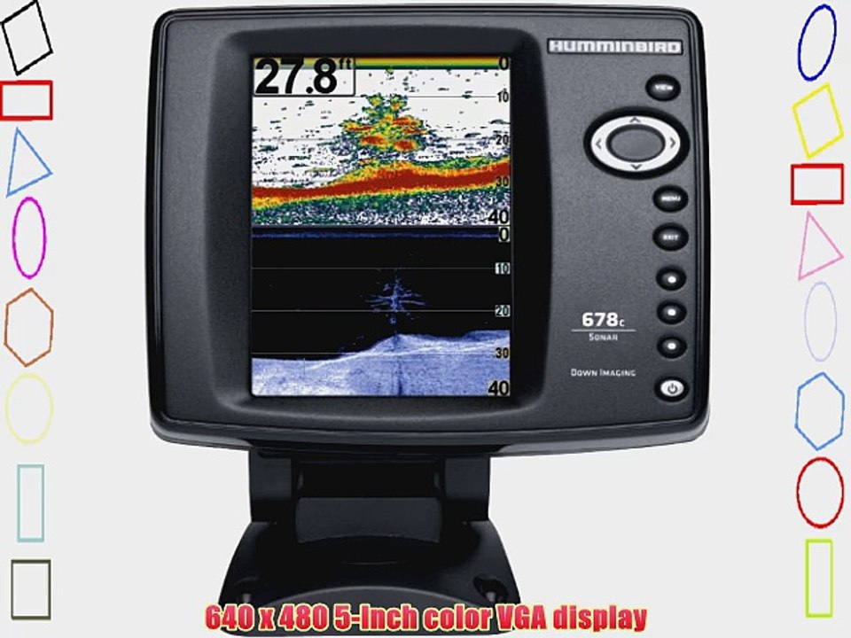 Humminbird 409430-1 678c HD DI Fishfinder with Down Imaging (Black)