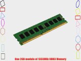 Kingston ValueRAM 2GB 1333MHz DDR3 PC3-10666 ECC CL9 DIMM SR Motherboard Memory KVR13E9/2
