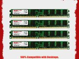 KOMPUTERBAY 8GB (4X 2GB) DDR2 667MHz PC2-5300 PC2-5400 (240 PIN) DIMM Desktop Memory with Samsung