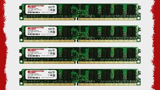 KOMPUTERBAY 8GB (4X 2GB) DDR2 667MHz PC2-5300 PC2-5400 (240 PIN) DIMM Desktop Memory with Samsung