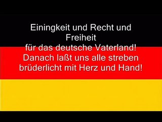 Germany national anthem with lyrics