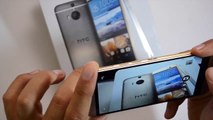 HTC One M9  (M9 Plus) Gold On Silver Unboxing And Hands On