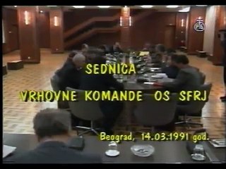 Sednica Vrhovne komande OS SFRJ (12/14.03.1991.) 2/4