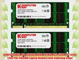KOMPUTERBAY 4GB (2X 2GB) DDR2 667MHz PC2-5300 PC2-5400 (200 PIN) SODIMM Laptop Memory with