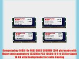 Komputerbay 16GB (4x 4GB) DDR3 SODIMM (204 pin) made with Major semiconductors 1333Mhz PC3