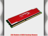 Kingston Technology  HyperX Red 2GB 1600MHz 9-9-9 1.65V DDR3 PC3-12800 Non-ECC DIMM Motherboard