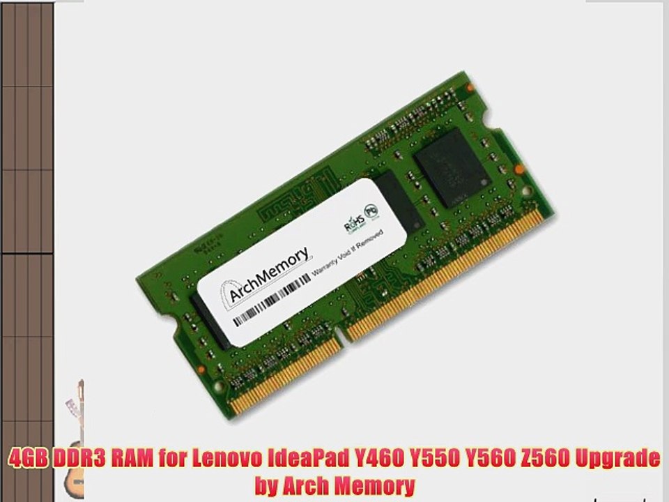 Arch Memory 4 GB 204-Pin DDR3 So-dimm RAM for Lenovo IdeaPad Y550 4186-7AU 
