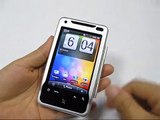 PDair Aluminum Metal Case for HTC Aria - Open Screen Design (Silver)