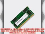 2GB DDR2 RAM for Fujitsu LifeBook C1410 E8110 E8210 E8310 E8410 N6460 S7110 T2010 T4210 T4215