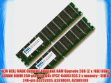 NEW DELL MADE GENUINE ORIGINAL RAM Upgrade 2GB (2 x 1GB) DDR2 SDRAM DIMM 240-pin 800 MHz (PC2-6400)