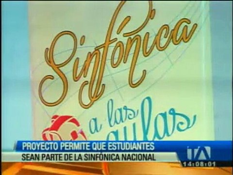 Proyecto permite que estudiantes sean parte de la Sinfónica Nacional