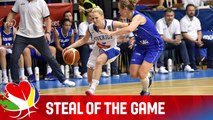 Stefanie Yderström (SWE) - Steal of the Game - Sweden v Slovakia - EuroBasket Women 2015