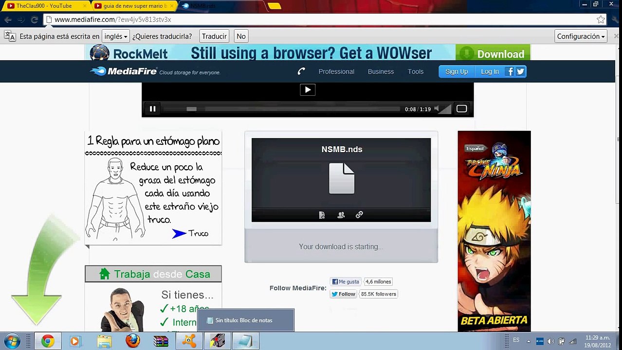 Como Descargar New Super Mario Bros ds